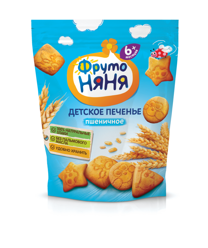 Печенье ФрутоНяня пшеничное, 120г