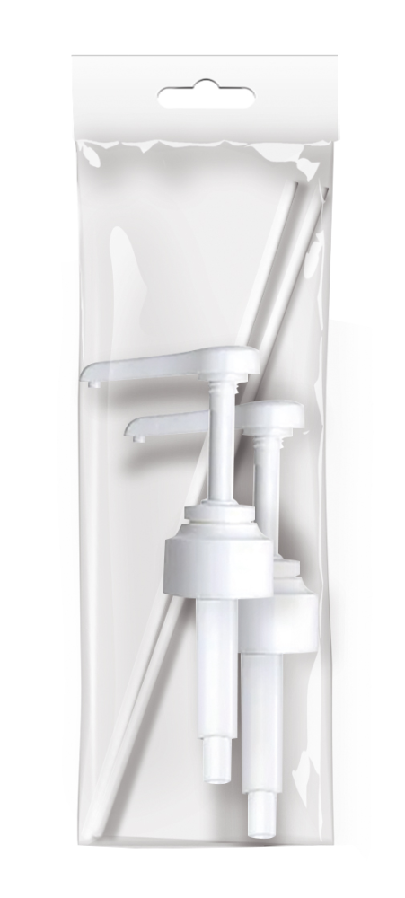 Помпа-дозатор Fackelmann белая на 10мл, 2шт