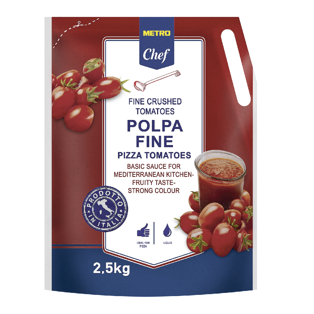 Томаты Metro Chef протертые в мягкой упаковке, 2,5 кг