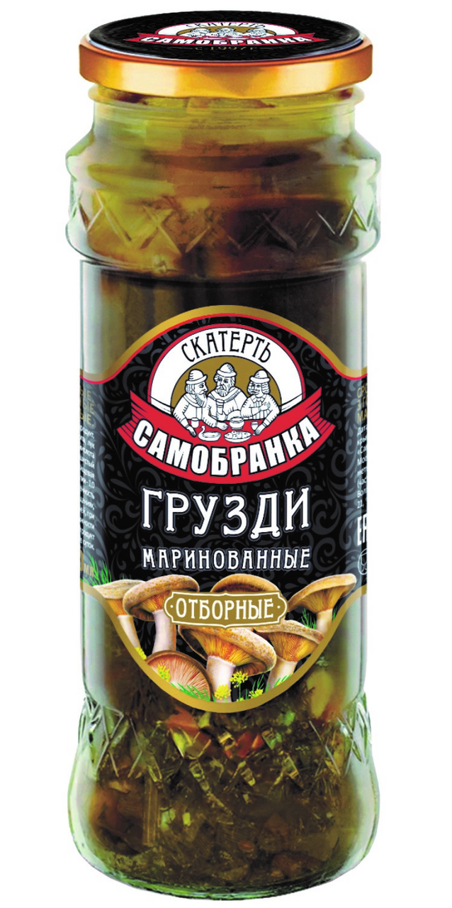 Грузди Скатерть-Самобранка маринованные отборные, 330г