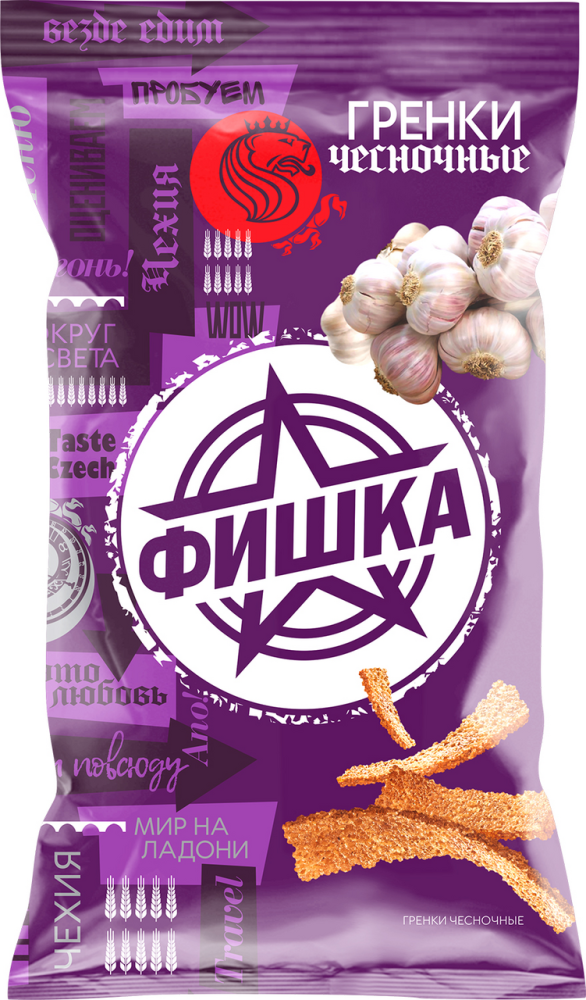 Гренки Фишка чесночные, 120г