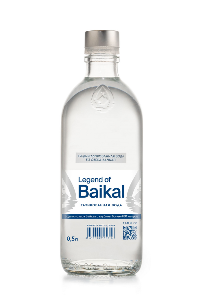 Вода Legend of Baikal питьевая газированная, 500мл