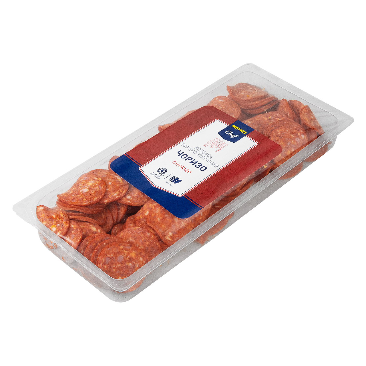 METRO Chef Колбаса чоризо варено-копченая нарезка, 500г