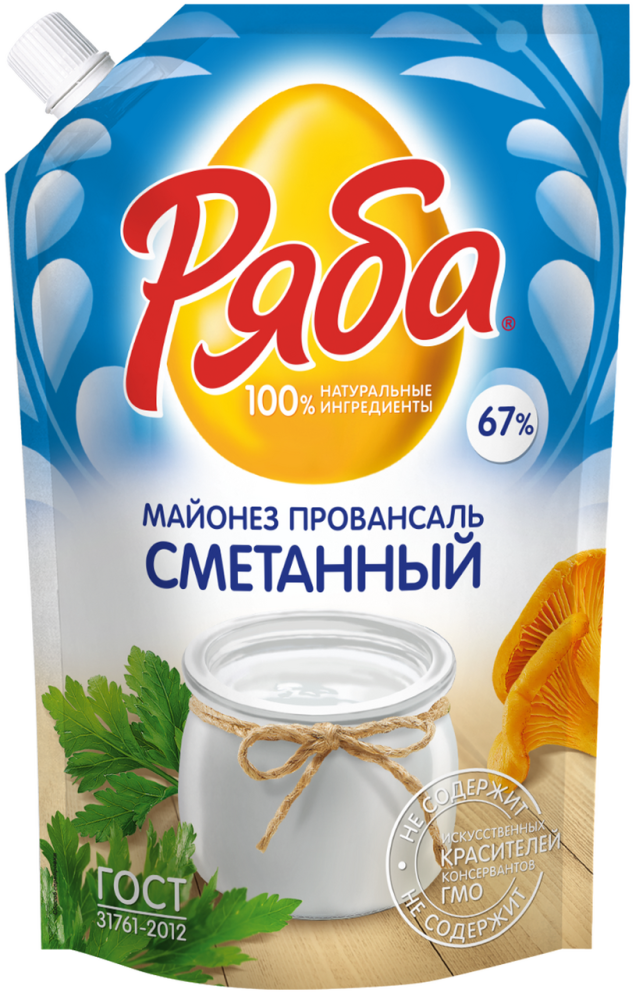 Майонез Ряба провансаль сметанный 67%