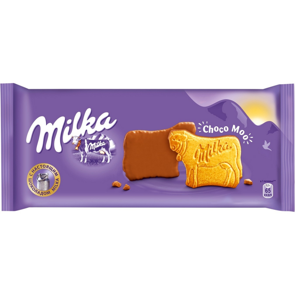 Милка бисквит с шоколадом. Печенье Milka Choco Cow. Milka Choco МОО 120g. Печенье Милка покрытое молочным шоколадом 200г. Милка печенье звездочки