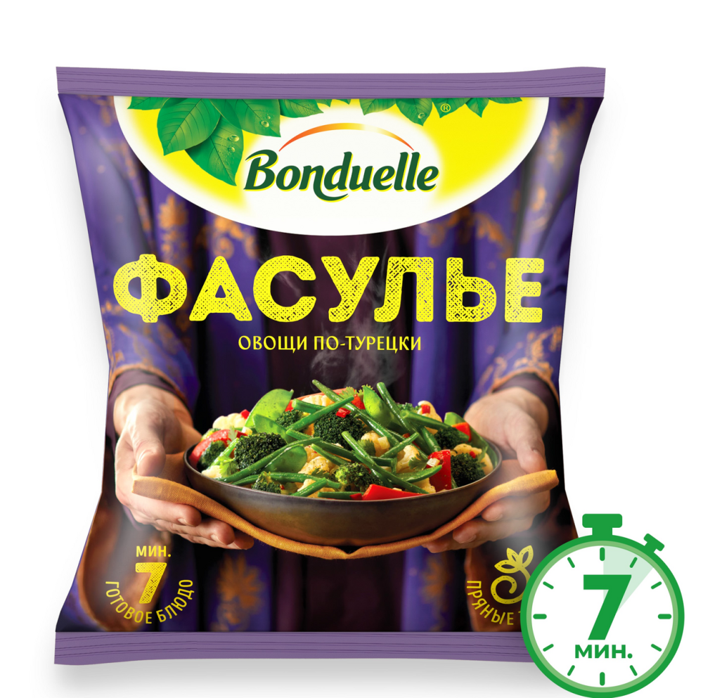 Овощная смесь Bonduelle Фасулье свежезамороженная 0,4 кг