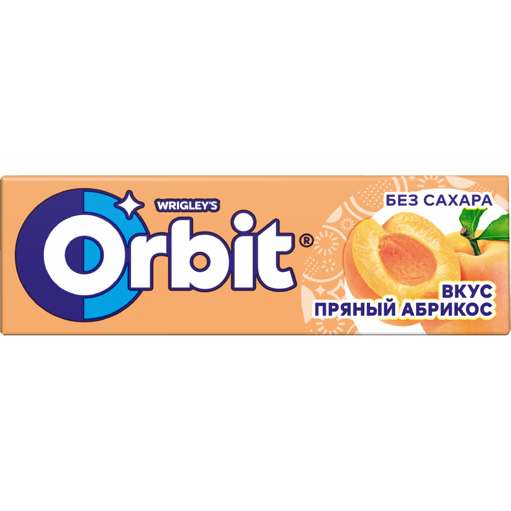 Жевательная резинка Orbit Сочный абрикос 10 шт