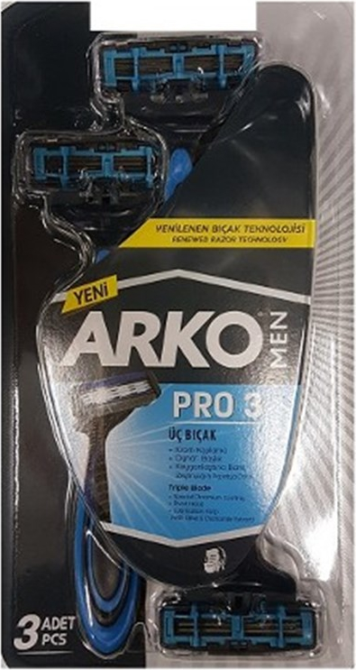Станки для бритья Arko Men System3 одноразовые 3 штуки