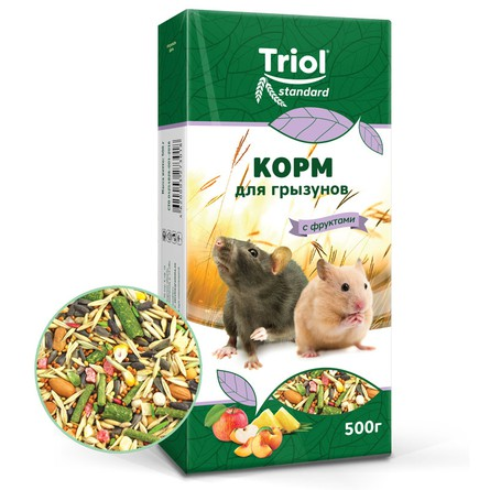 Корм Triol Standard для грызунов с фруктами 500 г