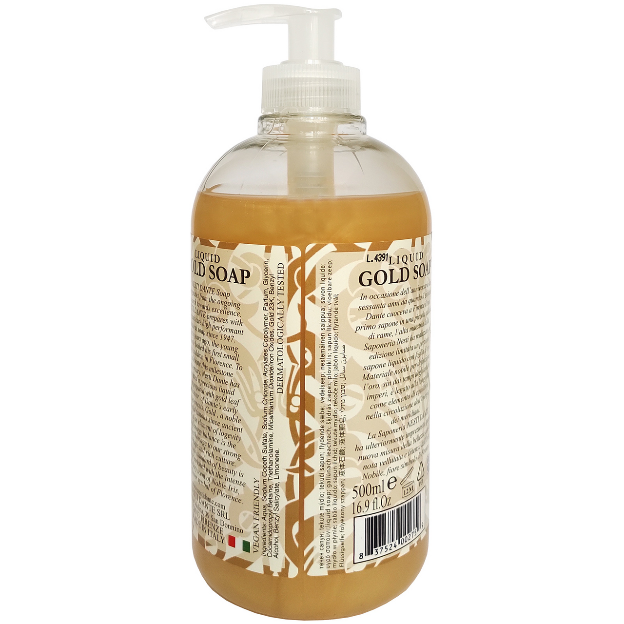 Мыло жидкое Nesti Dante Юбилейное золотое, 500мл