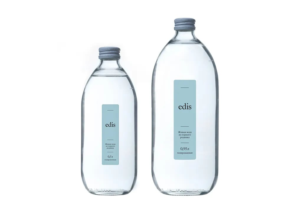 Вода Edis газированная, 950мл