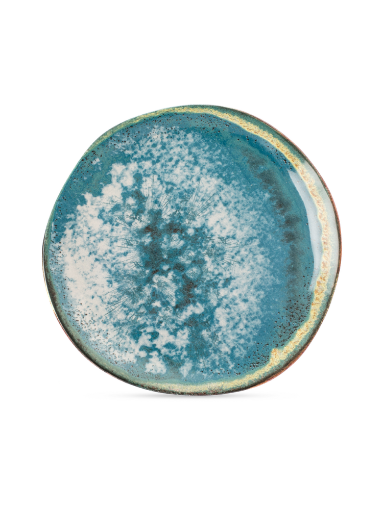 Тарелка Fioretta Stone Turquoise десертная, 20см