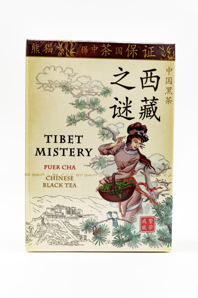 Чай черный Greenpanda Загадка Тибета Пуэр ча листовой 100 г