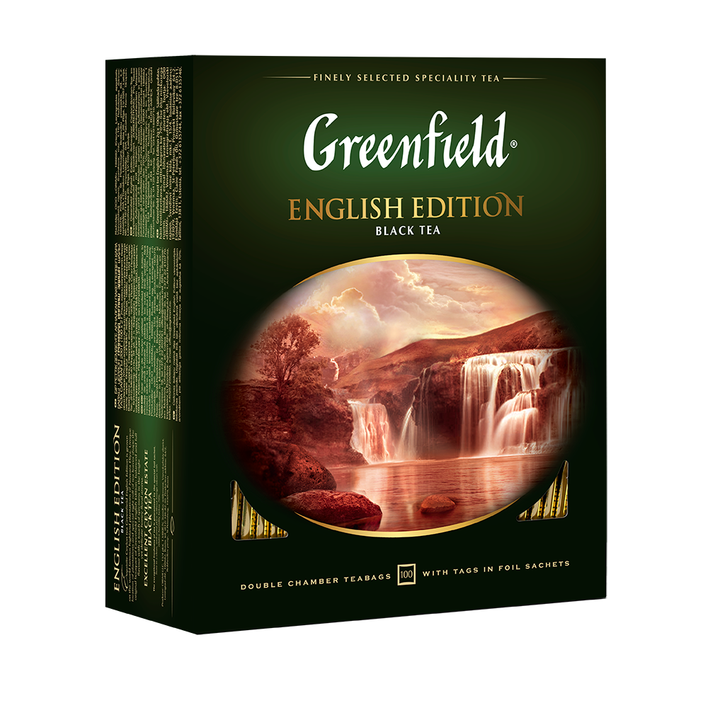 Чай Greenfield English Edition черный 100 пакетиков по 2 г Чай Greenfield English Edition черный 100 пакетиков по 2 г