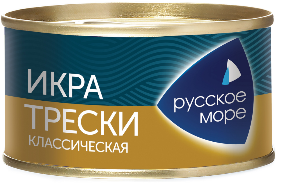 Икра Русское море трески Классическая 130г ж/б