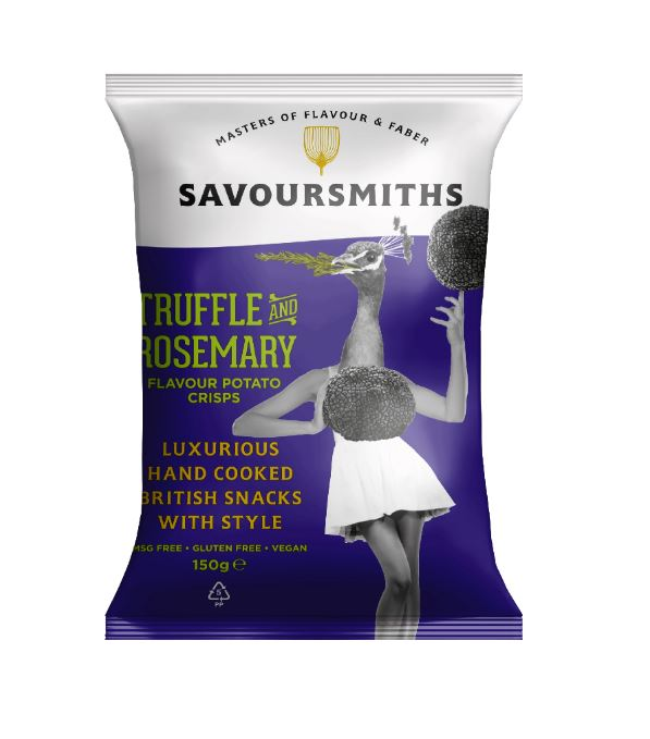 Чипсы Savoursmiths со вкусом трюфеля и розмарина, 150г