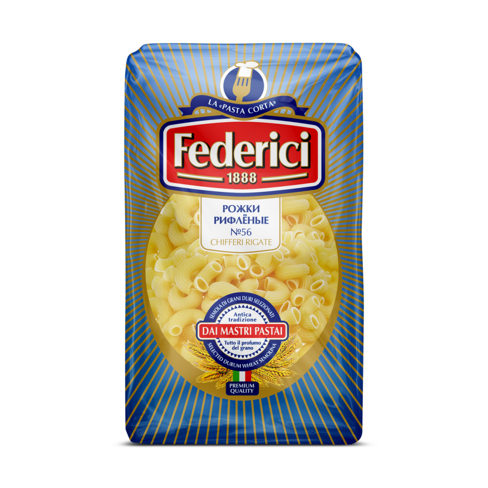 макароны federici рожки 500гр.