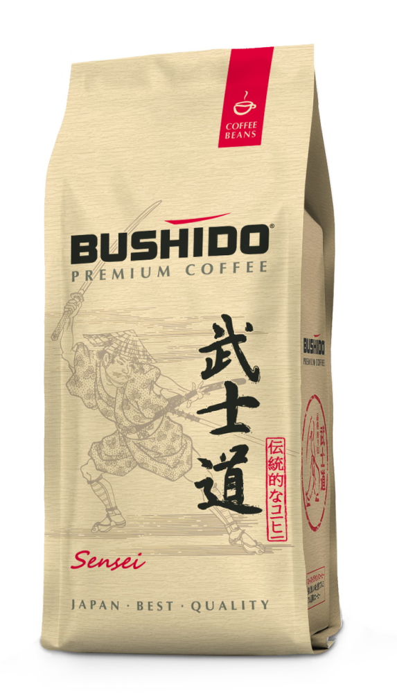 Кофе Bushido Sensei в зернах 227 г