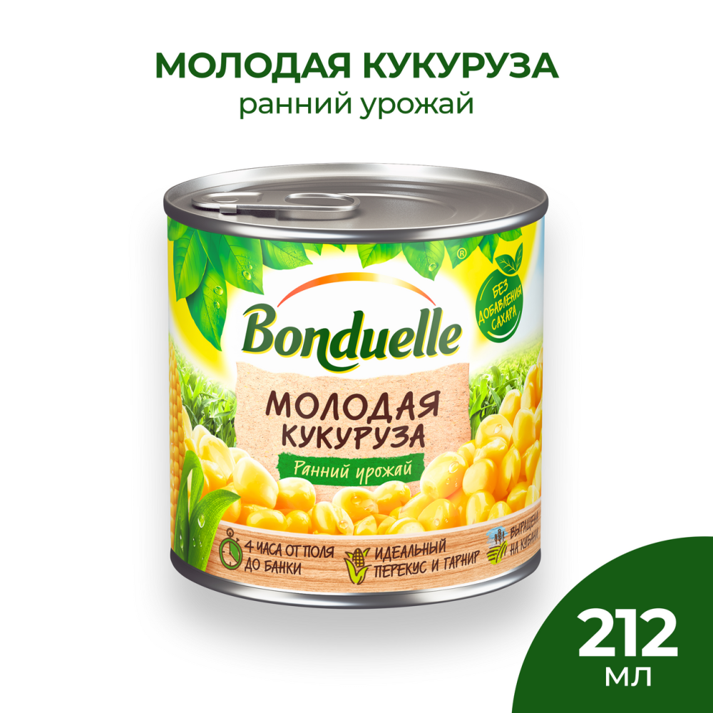Кукуруза Bonduelle Молодая 212мл