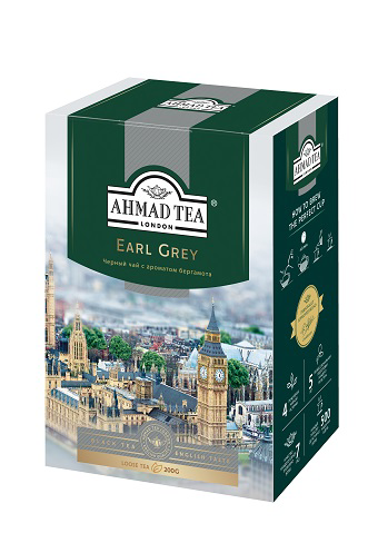 Чай черный Ahmad Tea Earl Grey с бергамотом, 100 х 2 г