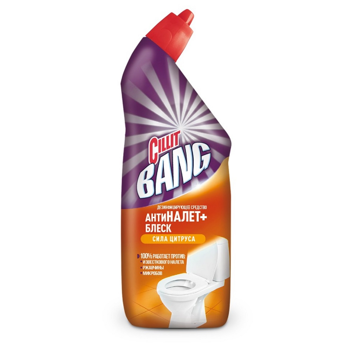 Гель для чистки и дезинфекции туалета Cillit Bang Цитрус 750 мл