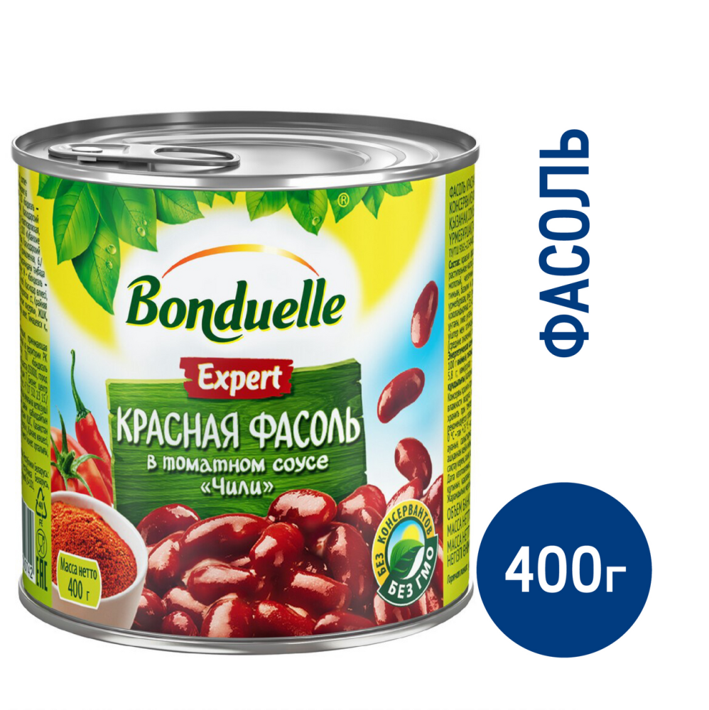 Фасоль Bonduelle соус чили, 400г