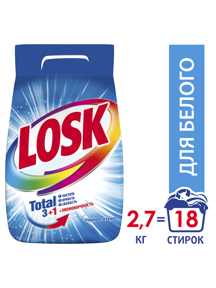 Стиральный порошок Losk Горное озеро 2.7 кг Стиральный порошок Losk Горное озеро 2.7 кг