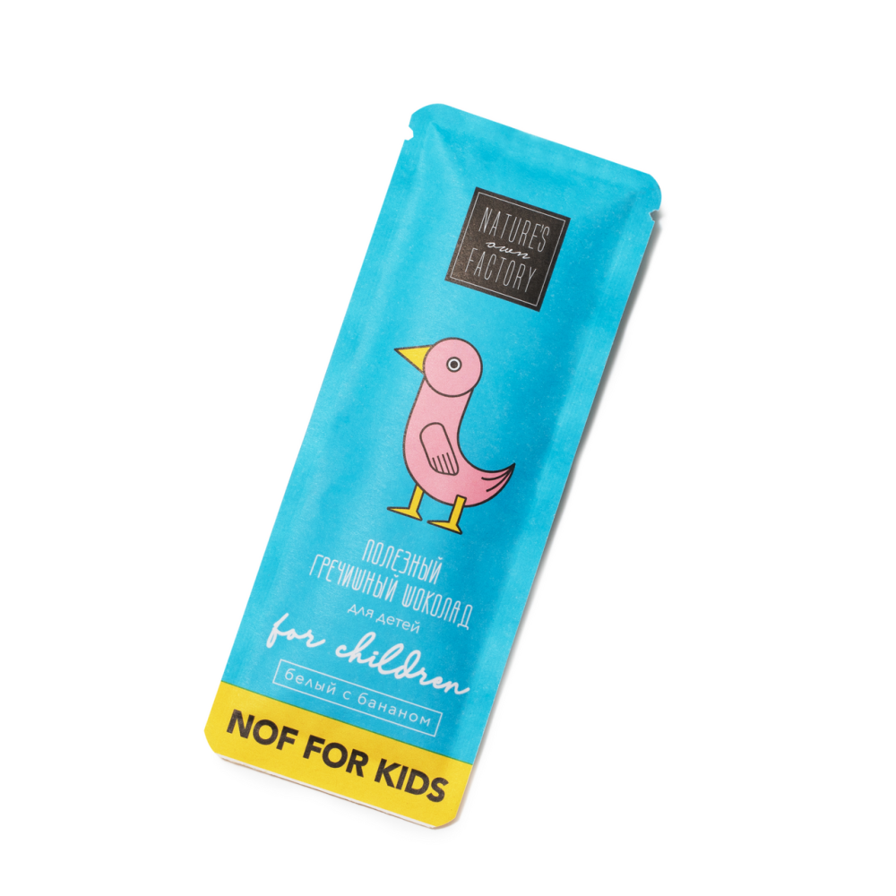Шоколад Nature's Own Factory гречишный детский белый детский с бананом, 20г