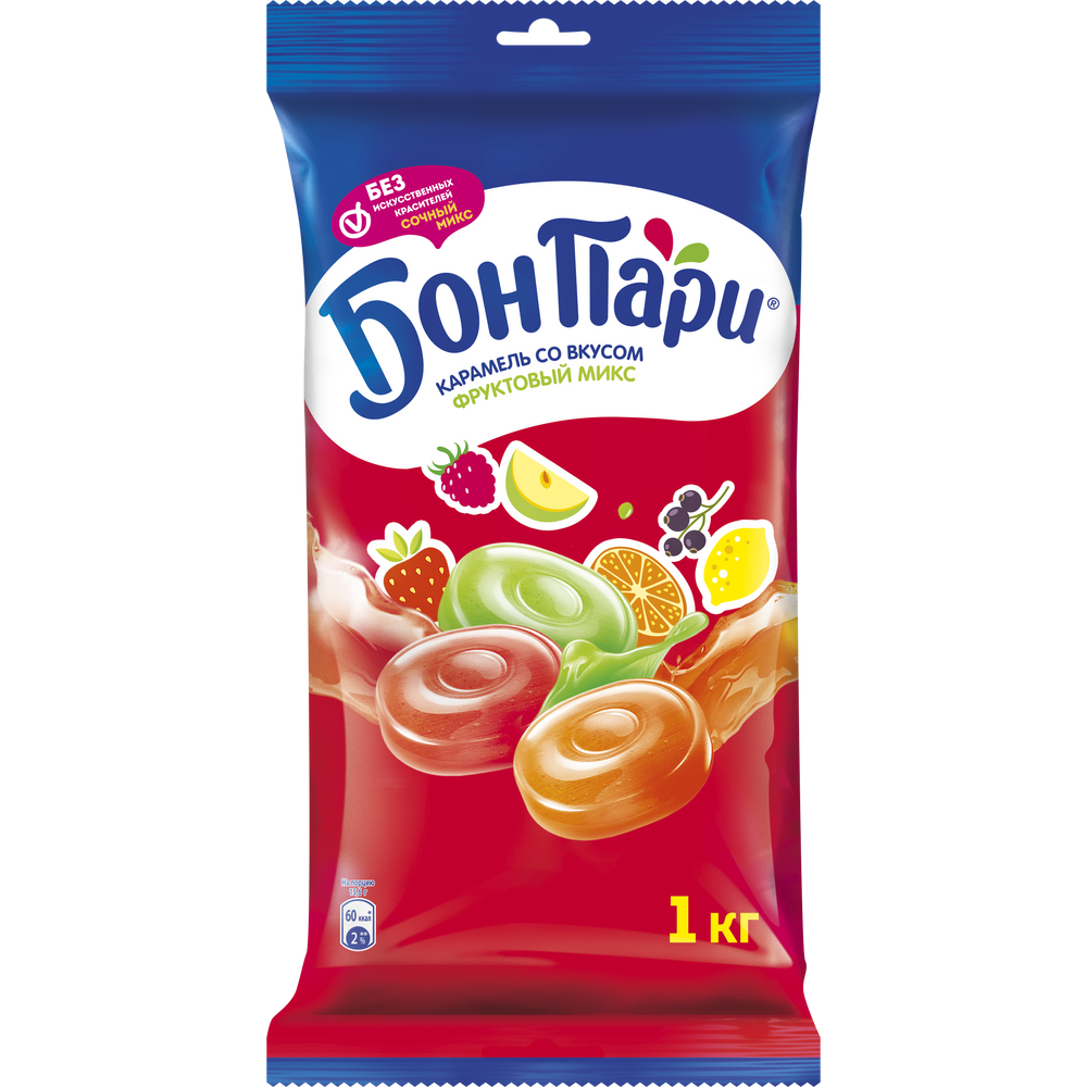 Леденцы Бон-Пари Ассорти фруктовые 1кг
