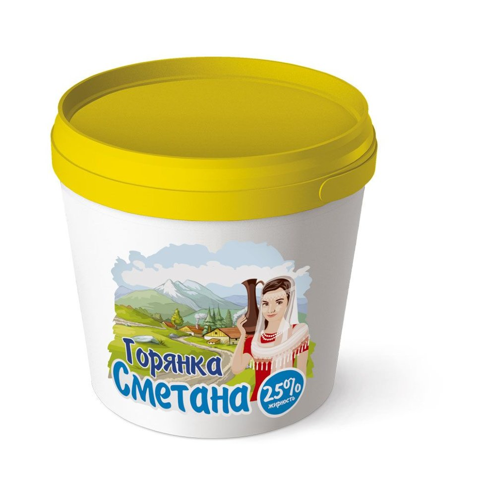 Продукт сметанный Горянка ГОСТ 25%, 700г