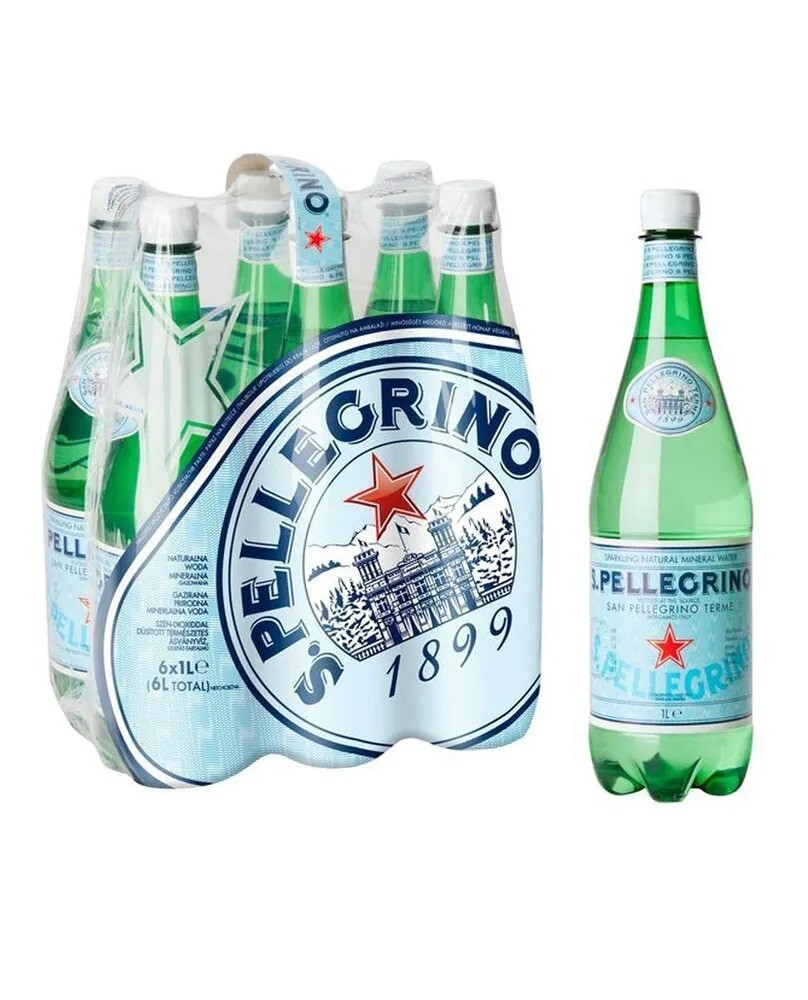 Вода минеральные San Pellegrino газированная, 1л