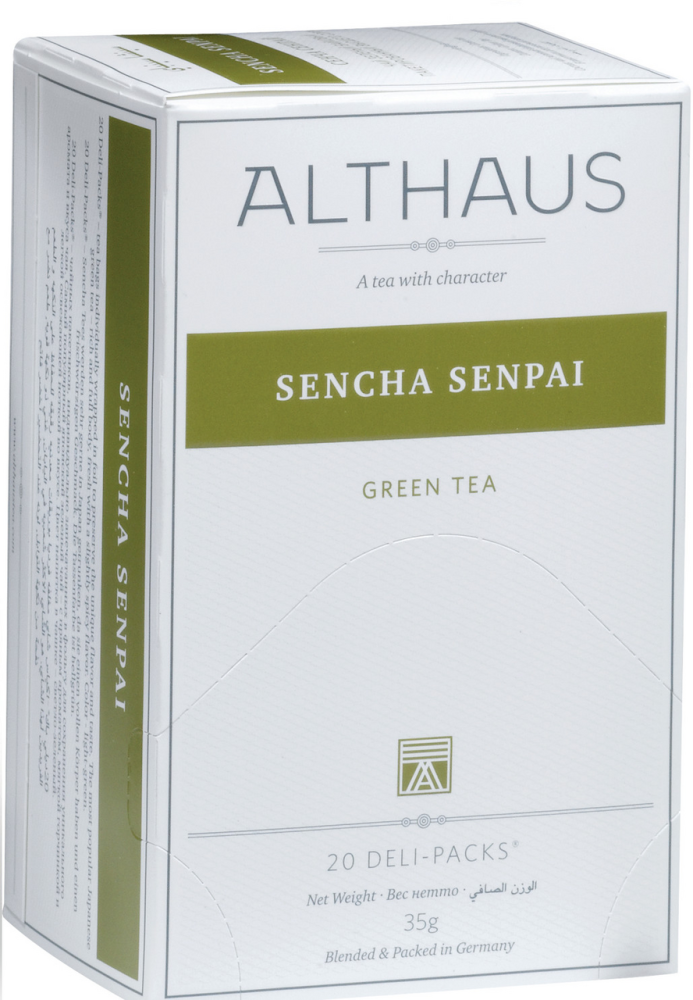 Чай зеленый Althaus Сенча Сенпай в пакетиках 1,75 г 20 шт
