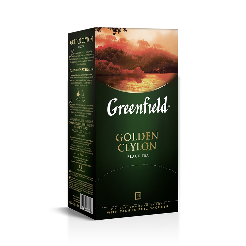 Чай Greenfield Premium Assam черный индийский байховый 25*2г (50г)