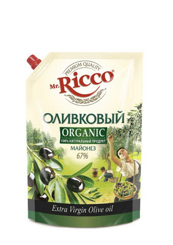 Майонез Mr.Ricco Organic оливковый 67% 800 мл