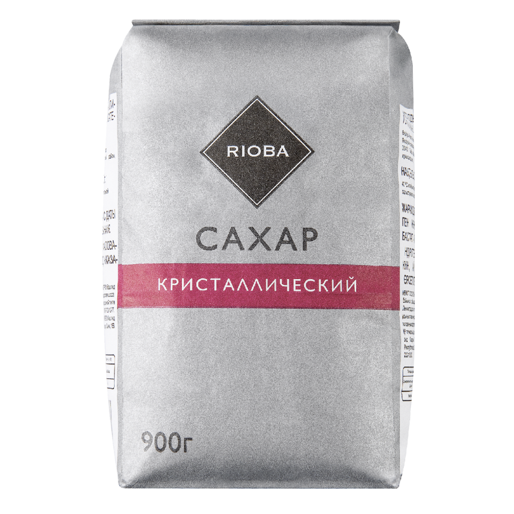 Сахар белый кристаллический Rioba, 900г