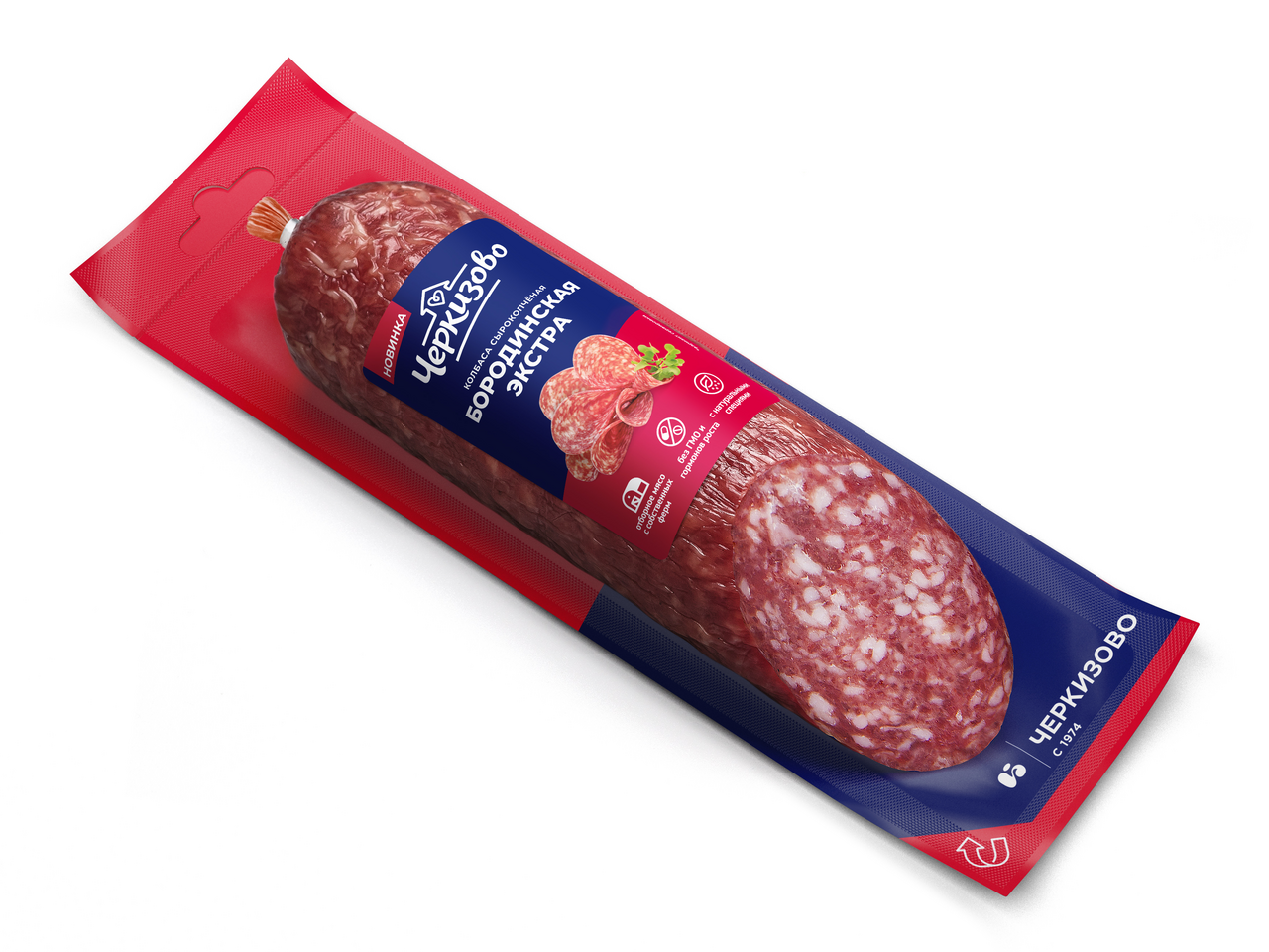 Колбаса Черкизово бородинская экстра сырокопченая, 200г