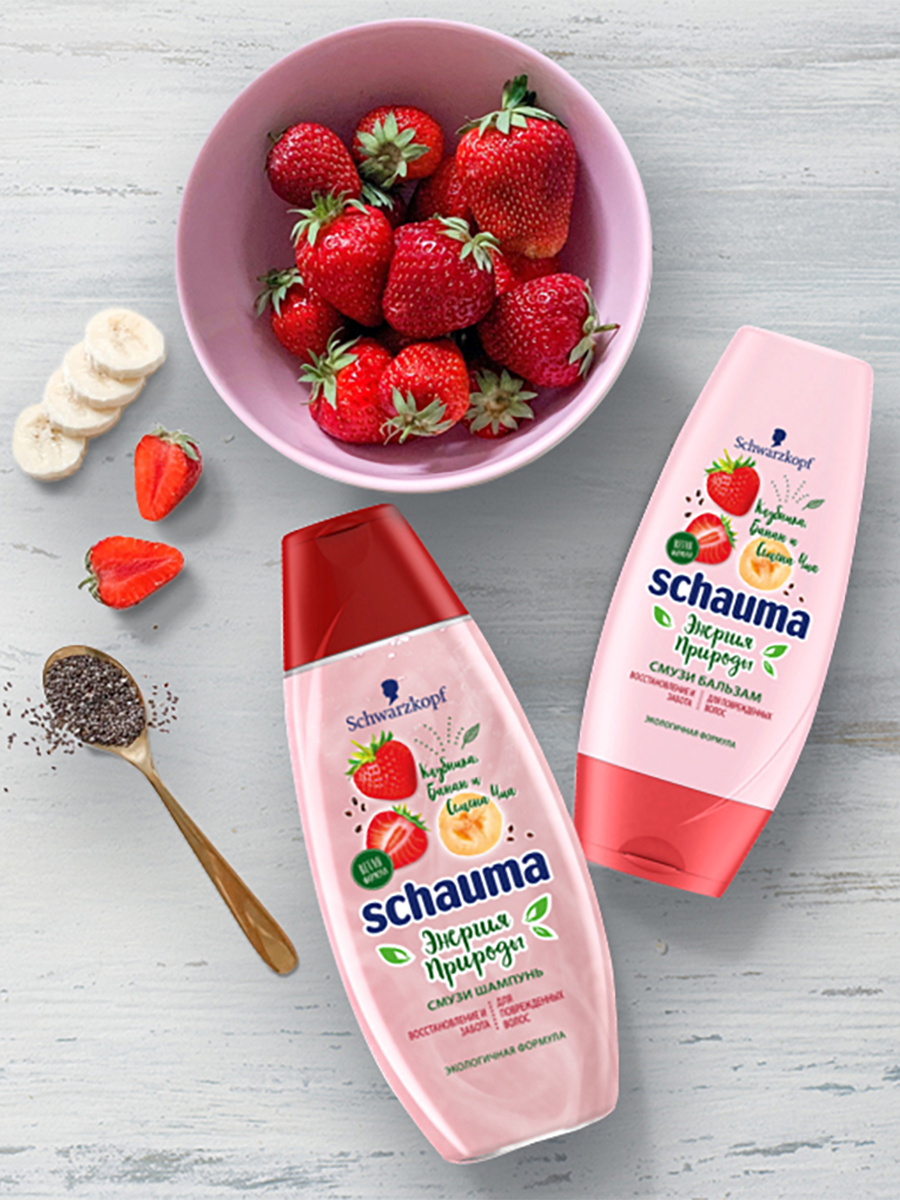 Шампунь Schauma Клубника и Банан 0,4л