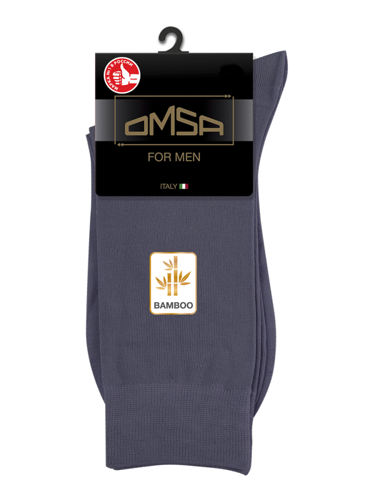 Носки мужские Omsa Bamboo 205 бамбук серый р 42-44
