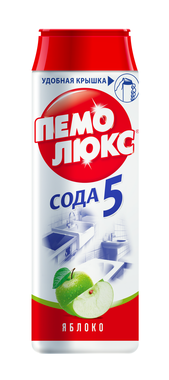 Порошок чистящий Пемолюкс Сода 5 Яблоко 480 г