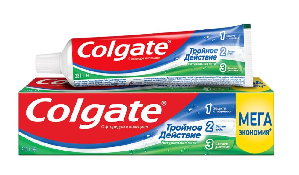 Зубная паста Colgate тройное действие, 150мл