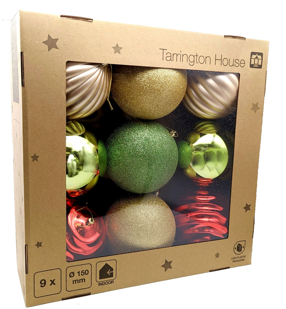 Tarrington House Набор шаров Классика-2, 15см х 9шт