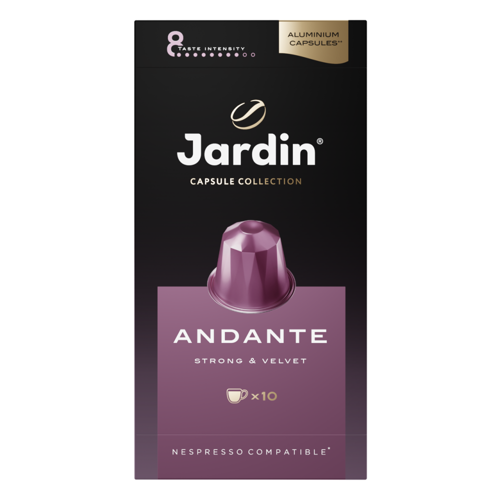 Капсулы для кофемашин Nespresso Jardin Andante Strong&Velvet, 10шт