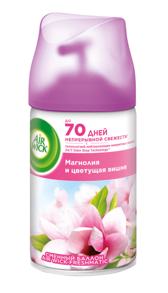 Освежитель воздуха Air Wick Магнолия и цветущая вишня сменный баллон 250мл