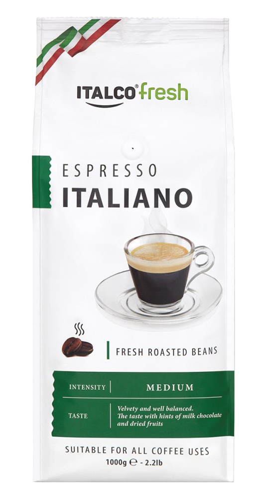 Кофе Italco Espresso Italiano в зернах, 1кг