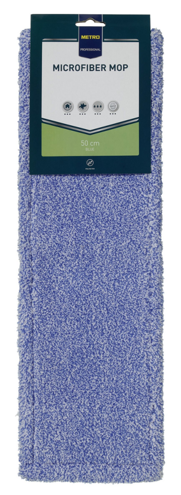 METRO PROFESSIONAL Насадка для швабры микрофибра синяя, 50см