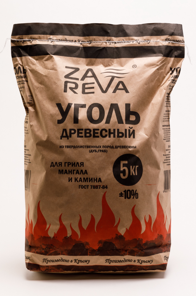 Уголь Zareva древесный, 5кг