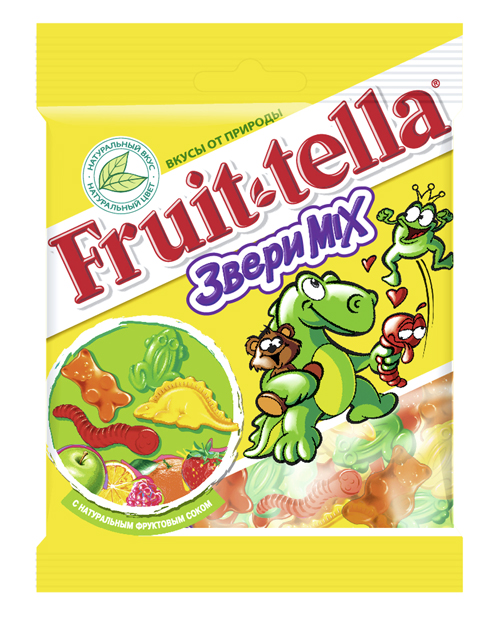 Жевательный мармелад Fruittella Звери Mix 70 г