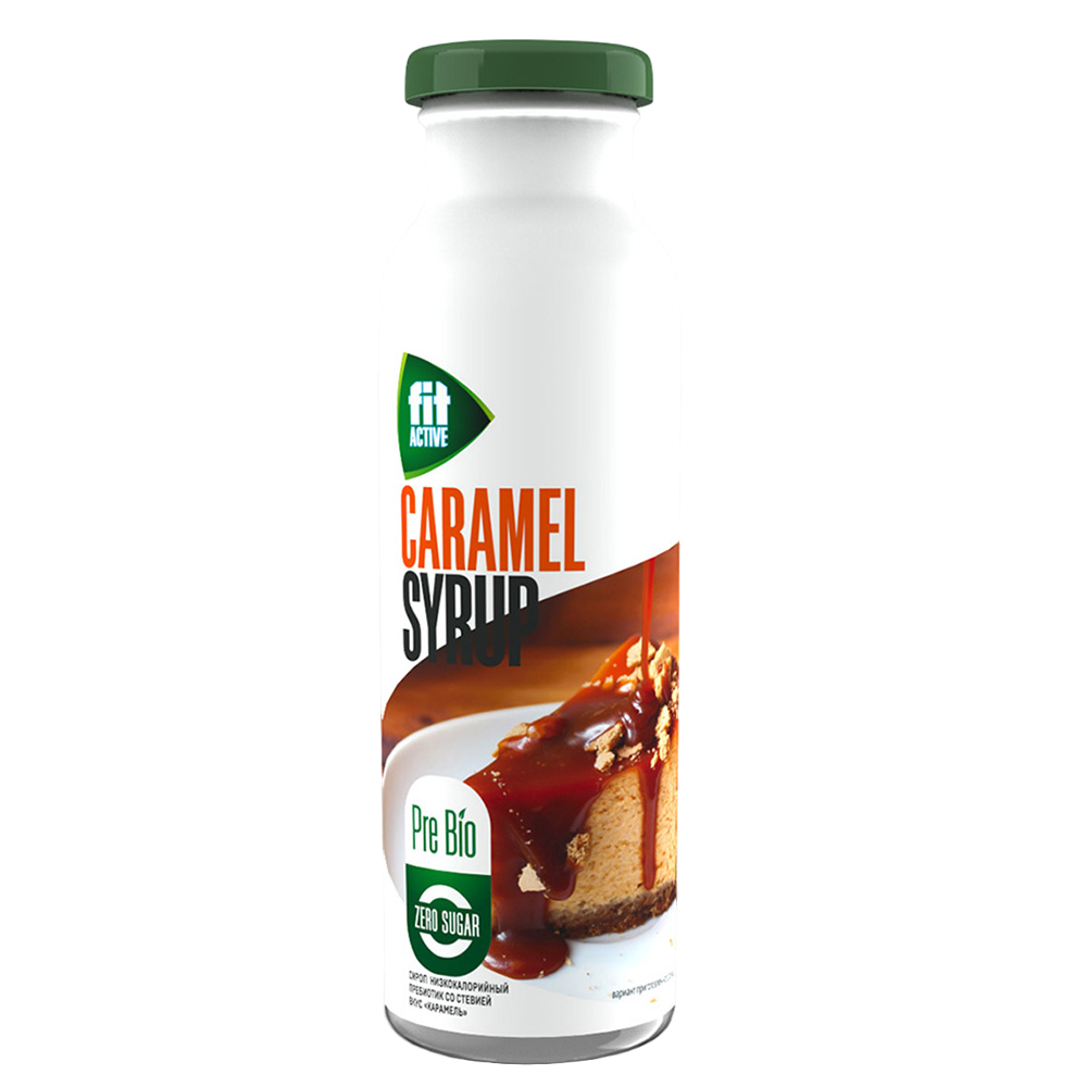 Сироп Fit Active карамель пребиотик со стевией, 300г