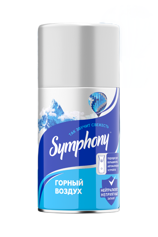 Освежитель воздуха Symphony сменный баллон автоматический Горный воздух, 250мл
