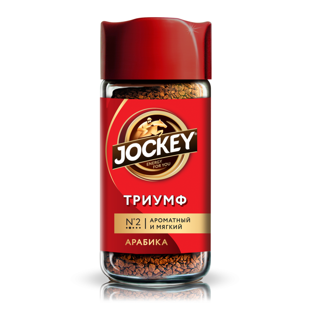 Кофе Жокей Триумф сублимированный 95г стекло